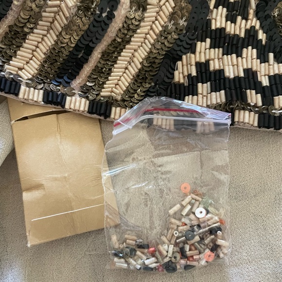 All Saints Aztec Sequin Hand Embelished Mini Dress size 4 - Picture 6 of 6